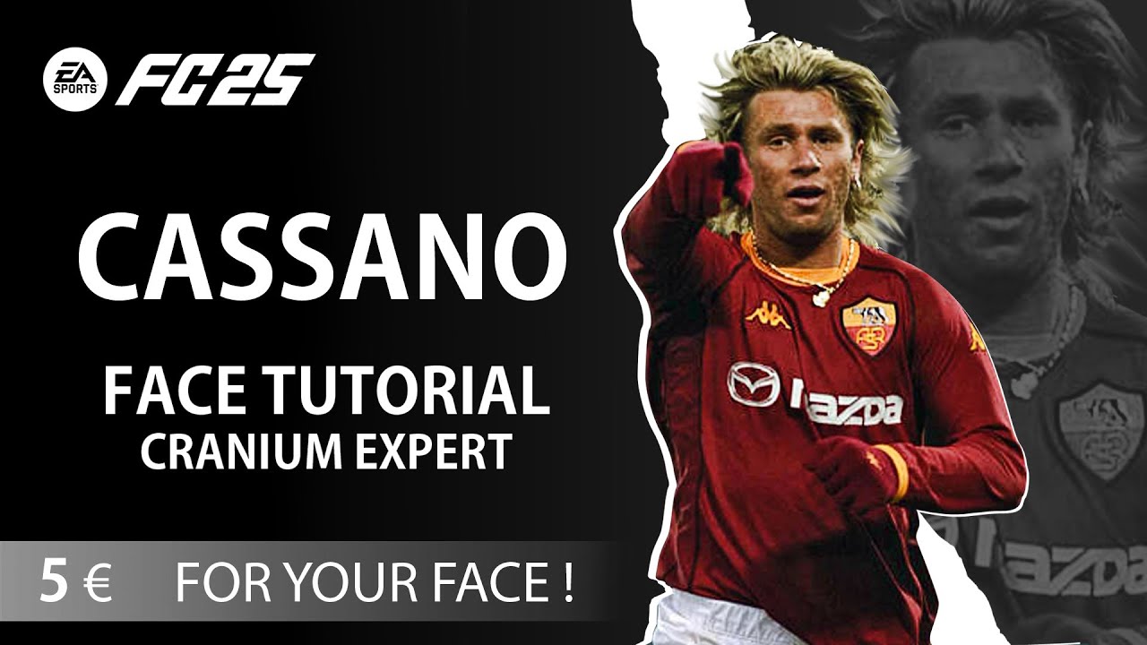 EA FC 25 - How to create ANTONIO CASSANO - Pro Clubs Face Creation - Lookalike