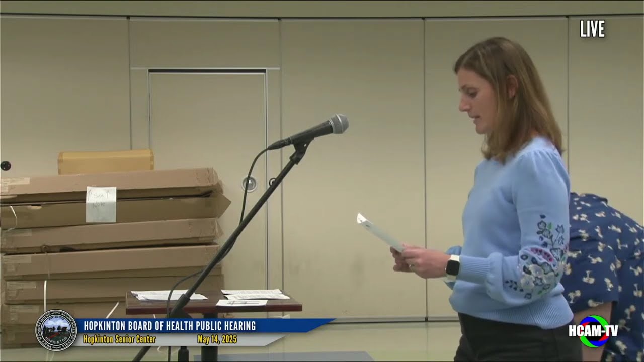 Board of Health Public Hearing: May 14, 2025
