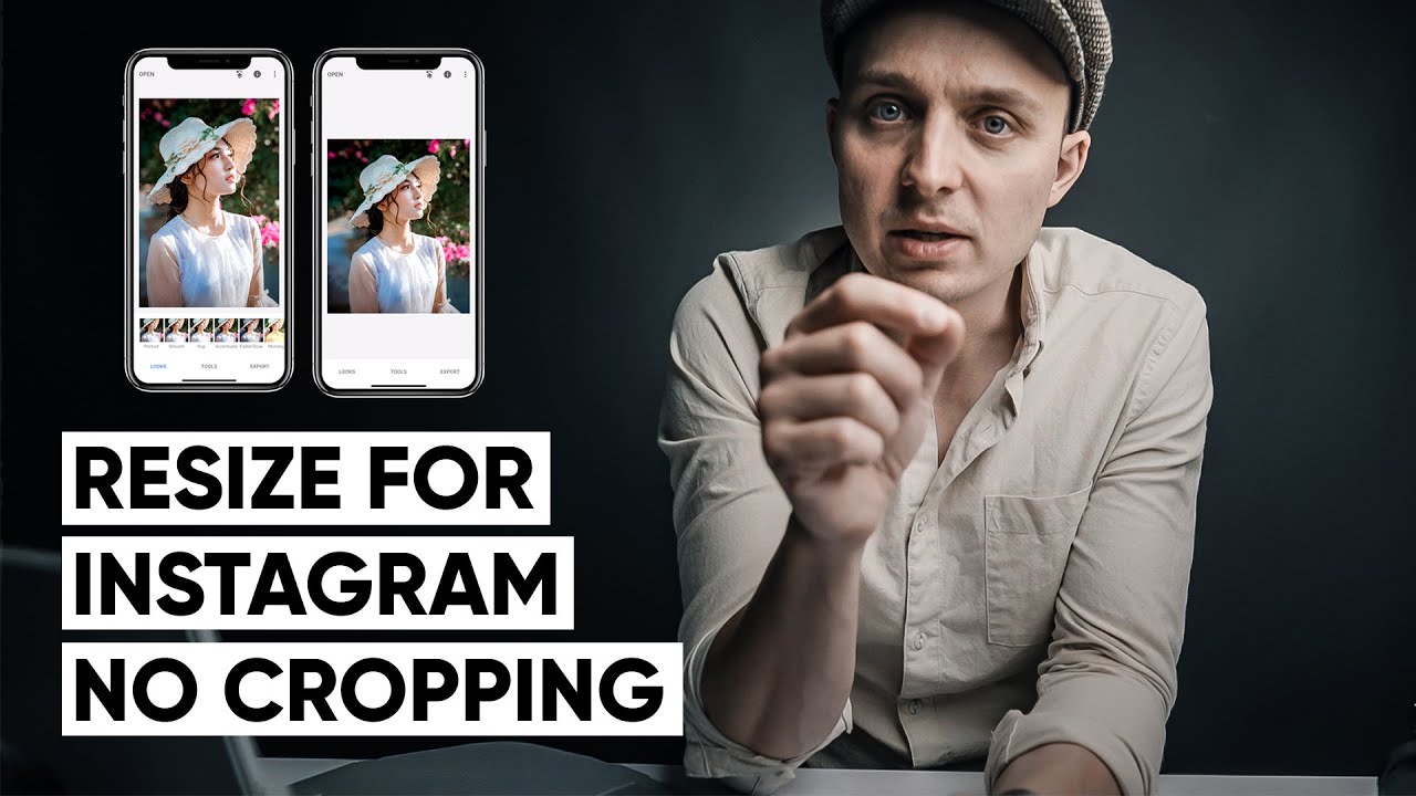 How to resize your photo to fit Instagram 4x5, no cropping and no white lines.