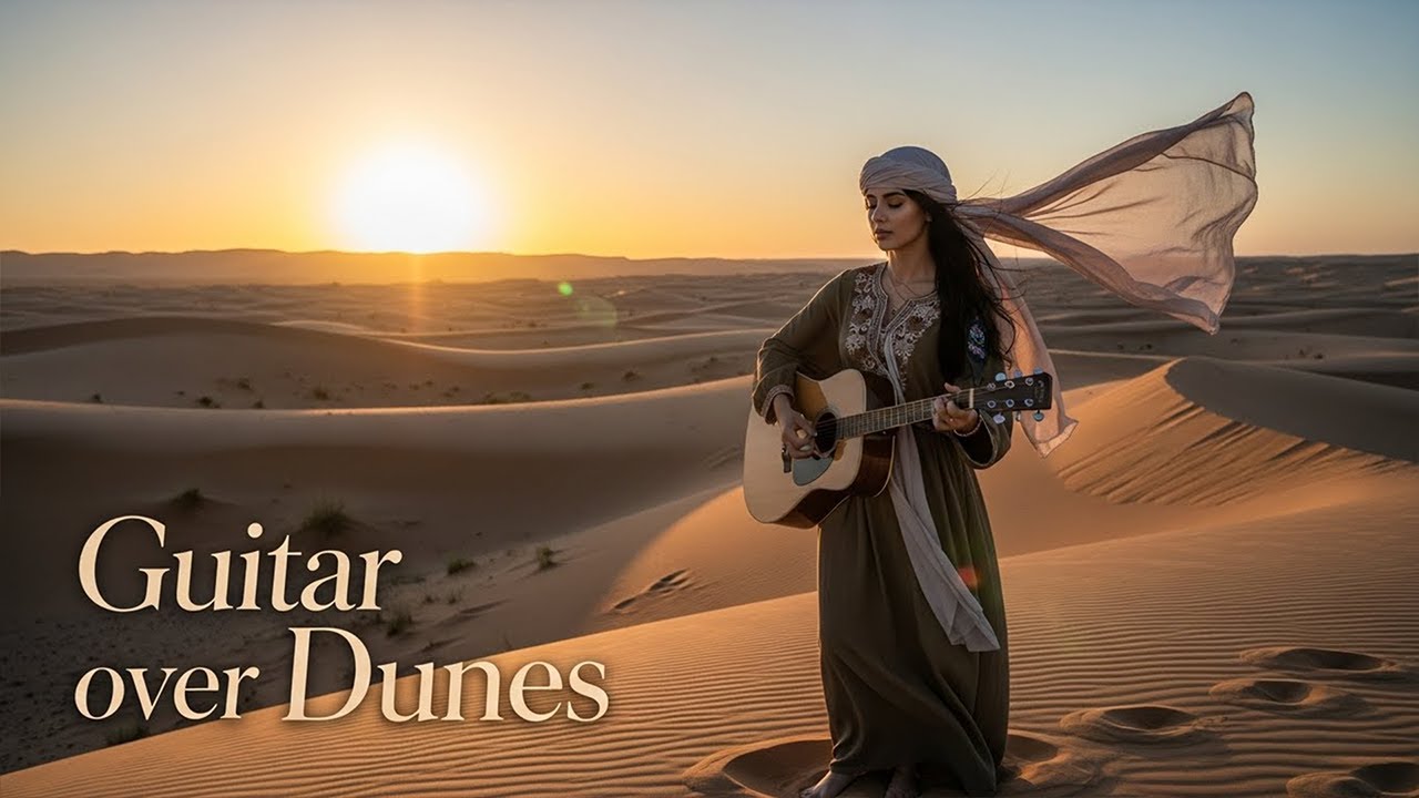 Guitar Over Dunes