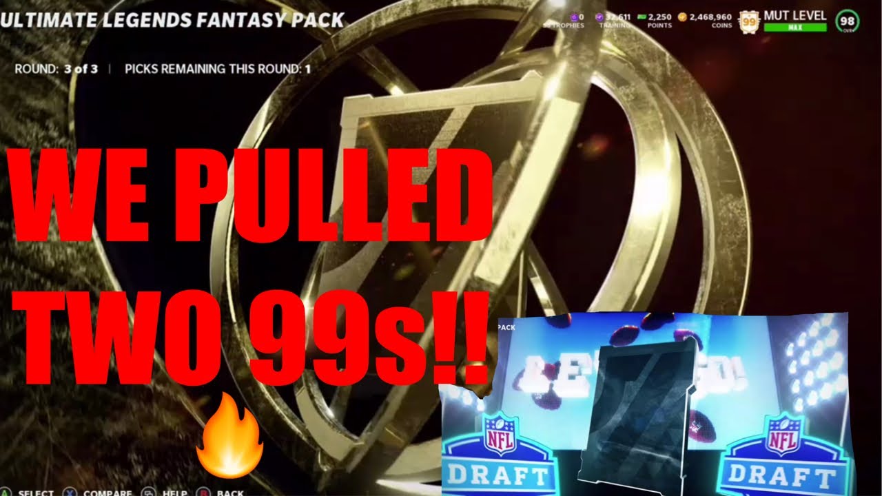 We Pulled Two 99s! Ultimate Legend Fantasy & Fan Appreciation Pack Opening - Madden21UltimateTeam