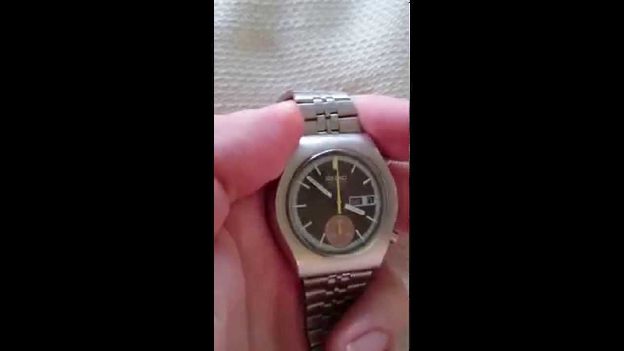 Vintage Seiko 6139-8020 Chronometer Function - Chocolate Dial, Yellow Hands