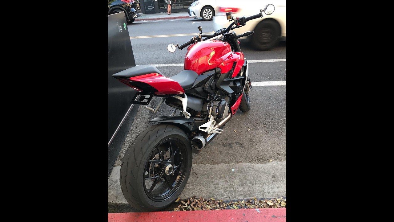 heading West on Otay Lakes on a Ducati StreetfighterV2 following Hammer on his KTM 890