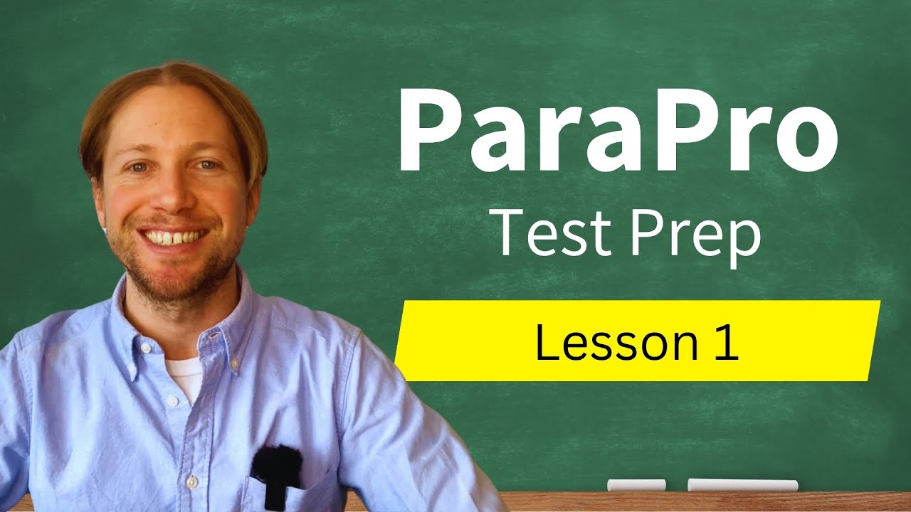 ParaPro Test Prep Lesson 1