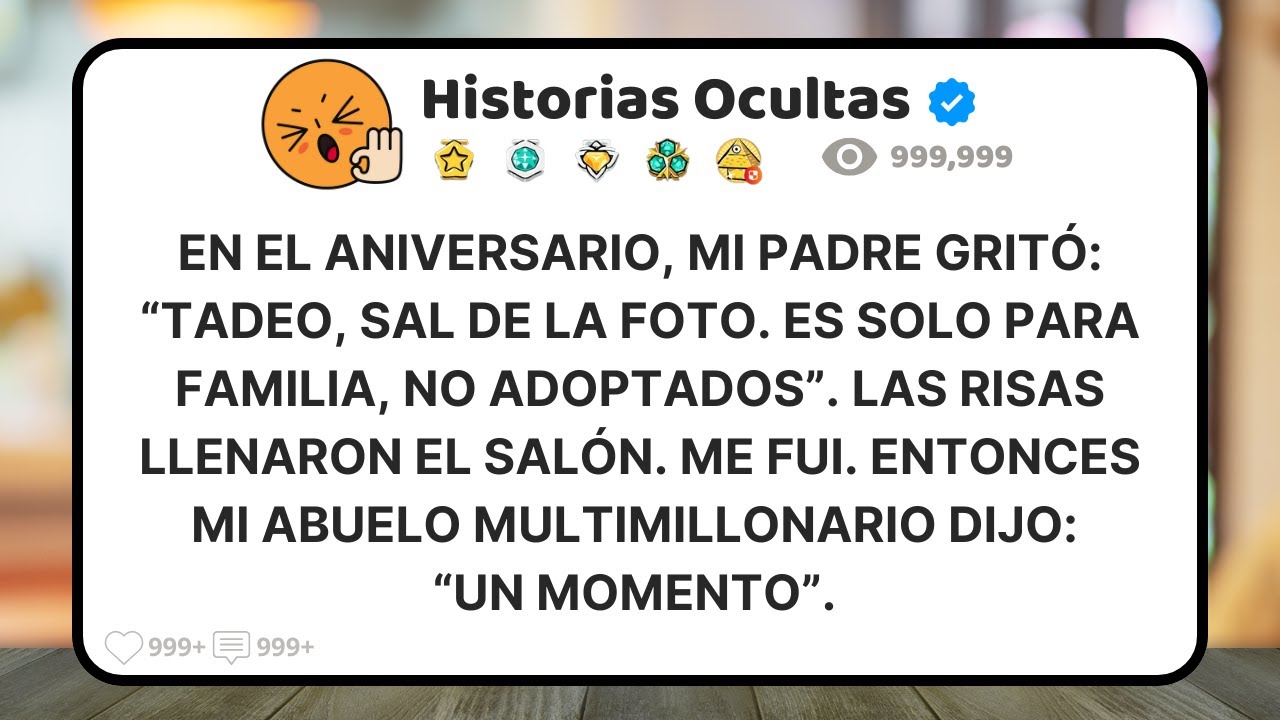 Me Sacaron De La Foto Familiar Porque Era Adoptado. Entonces Mi Abuelo Reveló Quién Era Yo