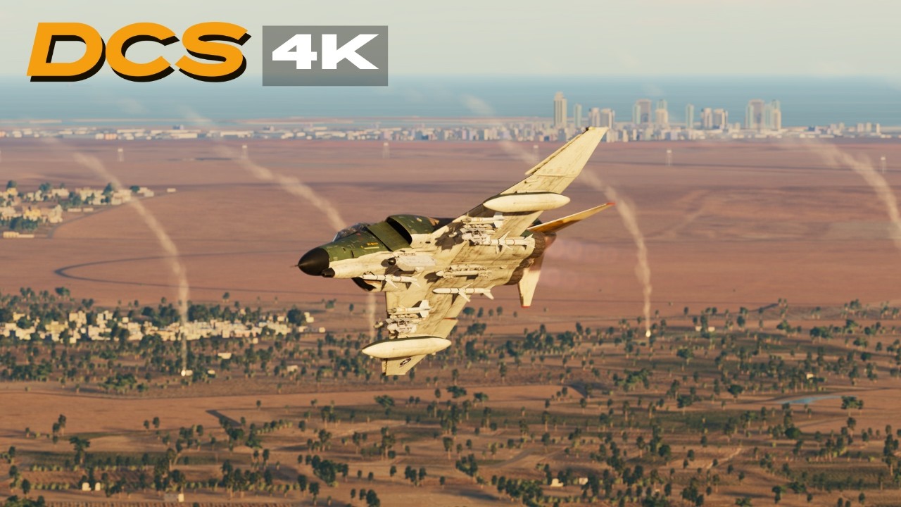F-4E Phantom Pure Sound and Action | Amazing Graphics 4K 60 FPS in DCS World