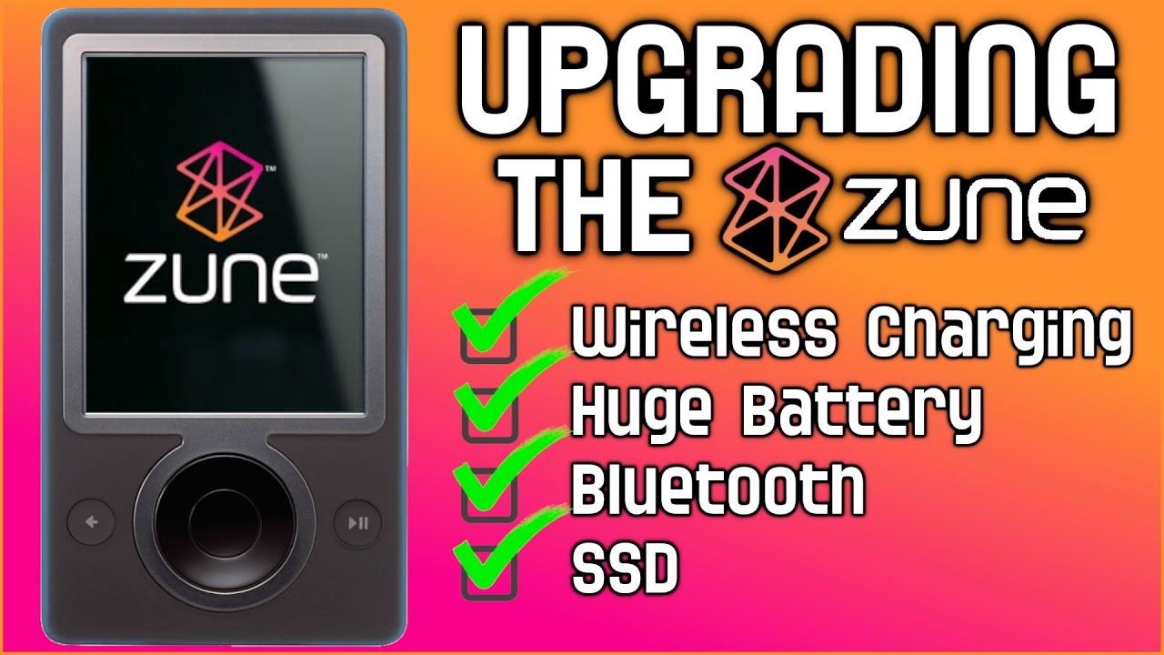 Как я построил супер-Microsoft Zune — Bluetooth + SSD + Аккумулятор + Зарядка Qi