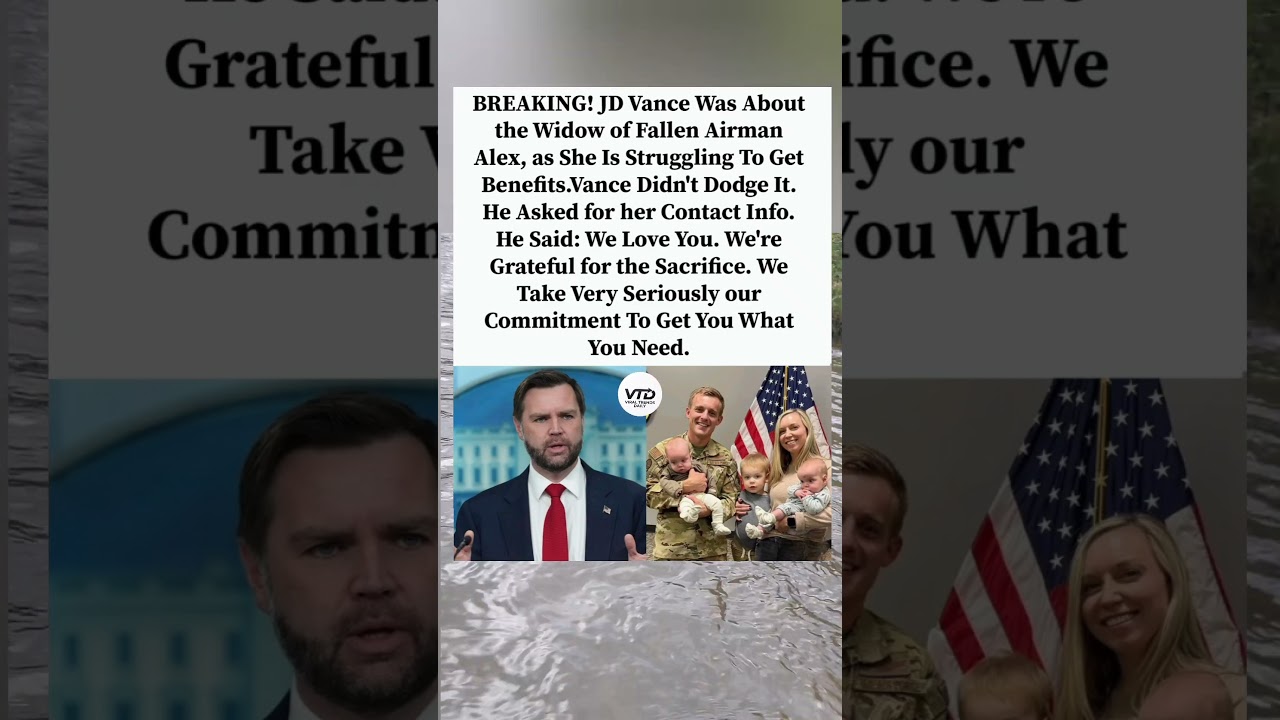 JD Vance vows to assist military widow struggling with benefits claims.