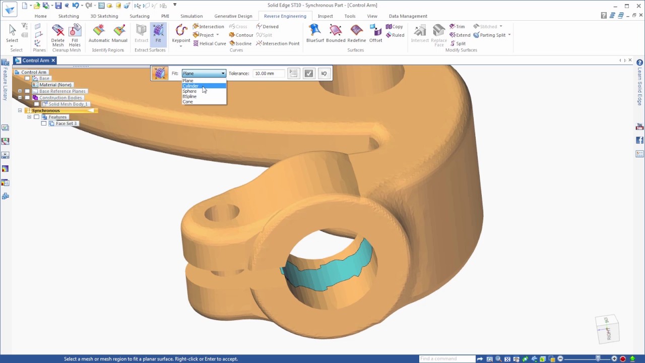 Solid Edge ST10 - Reverse Engineering