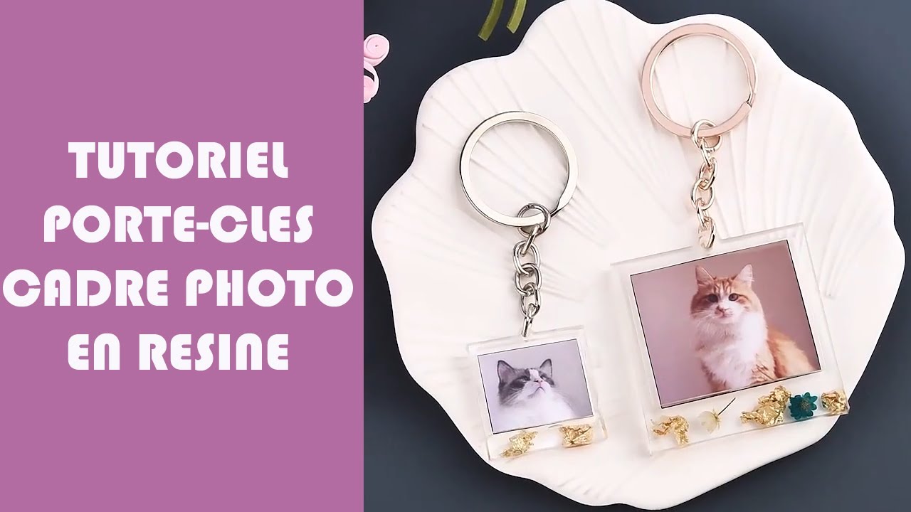 TUTORIEL RESINE : Porte-cl&eacute;s cadre photo en r&eacute;sine **GUIDERESINE**