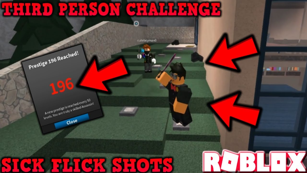 THIRD PERSON CHALLENGE (ROBLOX ASSASSIN) *SO CLOSE TO PRESTIGE 200!*