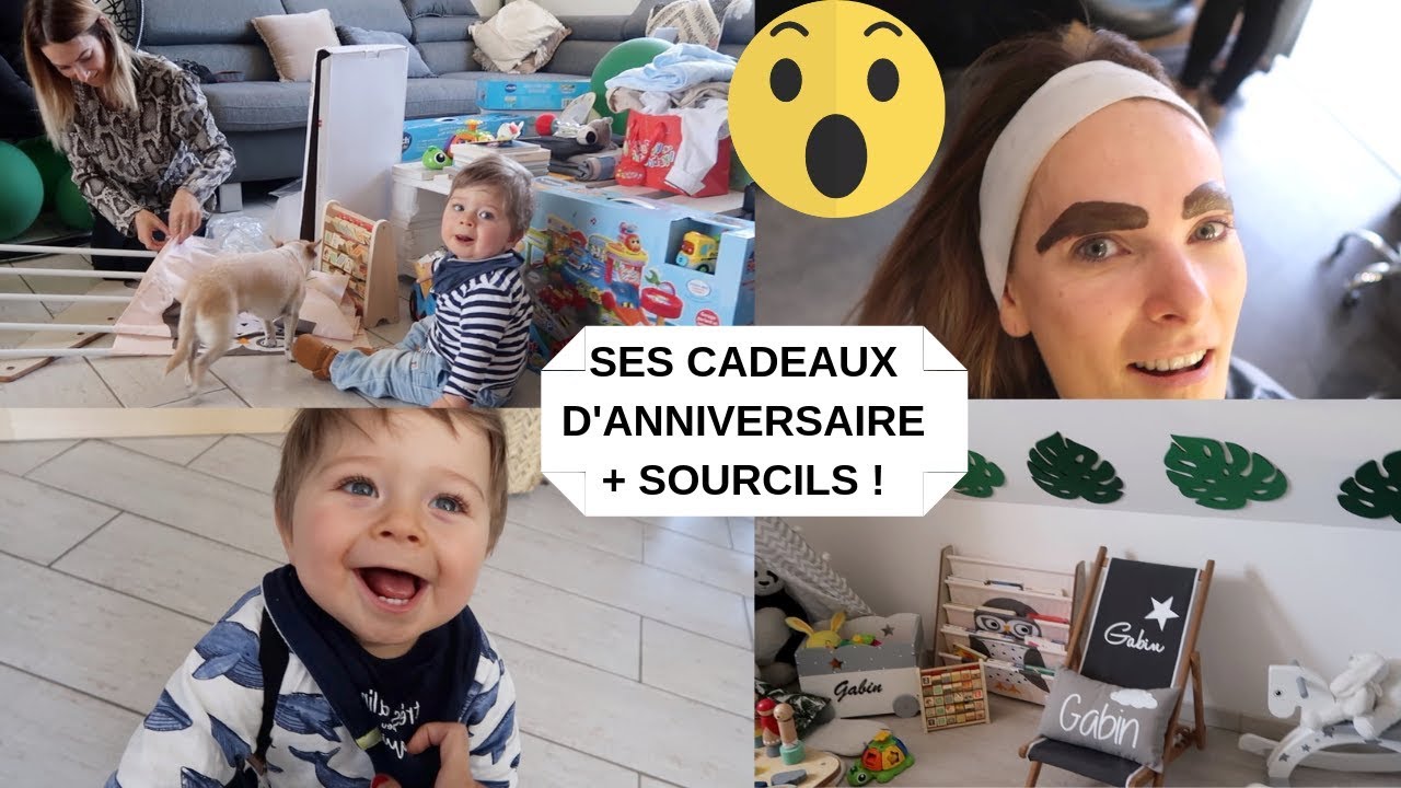 LES CADEAUX D'ANNIVERSAIRE DE GABIN + MES SOURCILS ! CINDYCHTIS