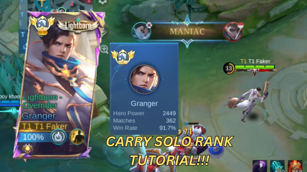 91% WinRate Global Granger best build to SOLO CARRY in Ranked game!
