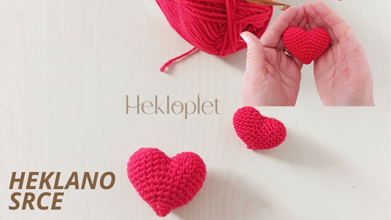 Heklano srce/kako se hekla punjeno srce/heklanje jednostavnog srca