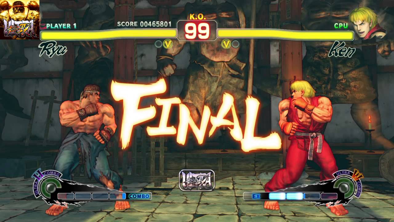 ULTRA STREET FIGHTER  IV PS4 Ryu vs Ken on hardest difficulty
