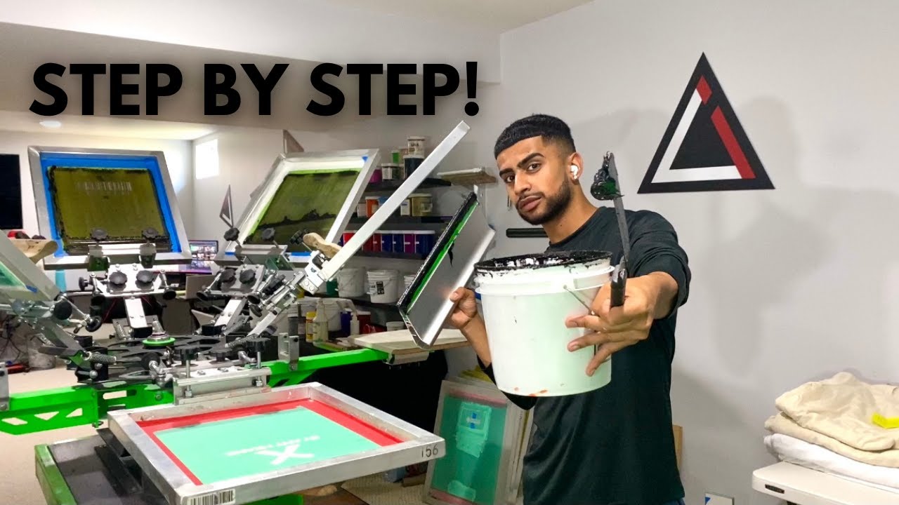 How To Screen Print For BEGINNERS Tutorial