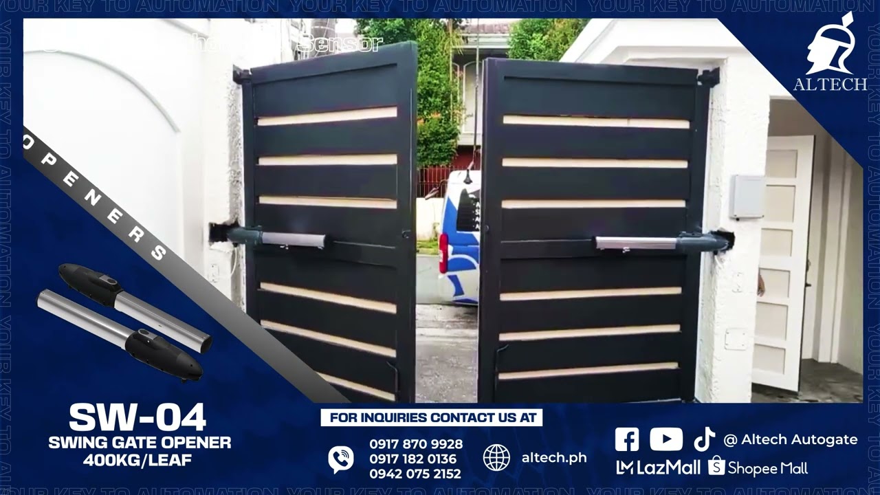 SW-04 Heavy Duty 400KG Swing Gate Opener with limits | Filipino Automatic Swing Gates