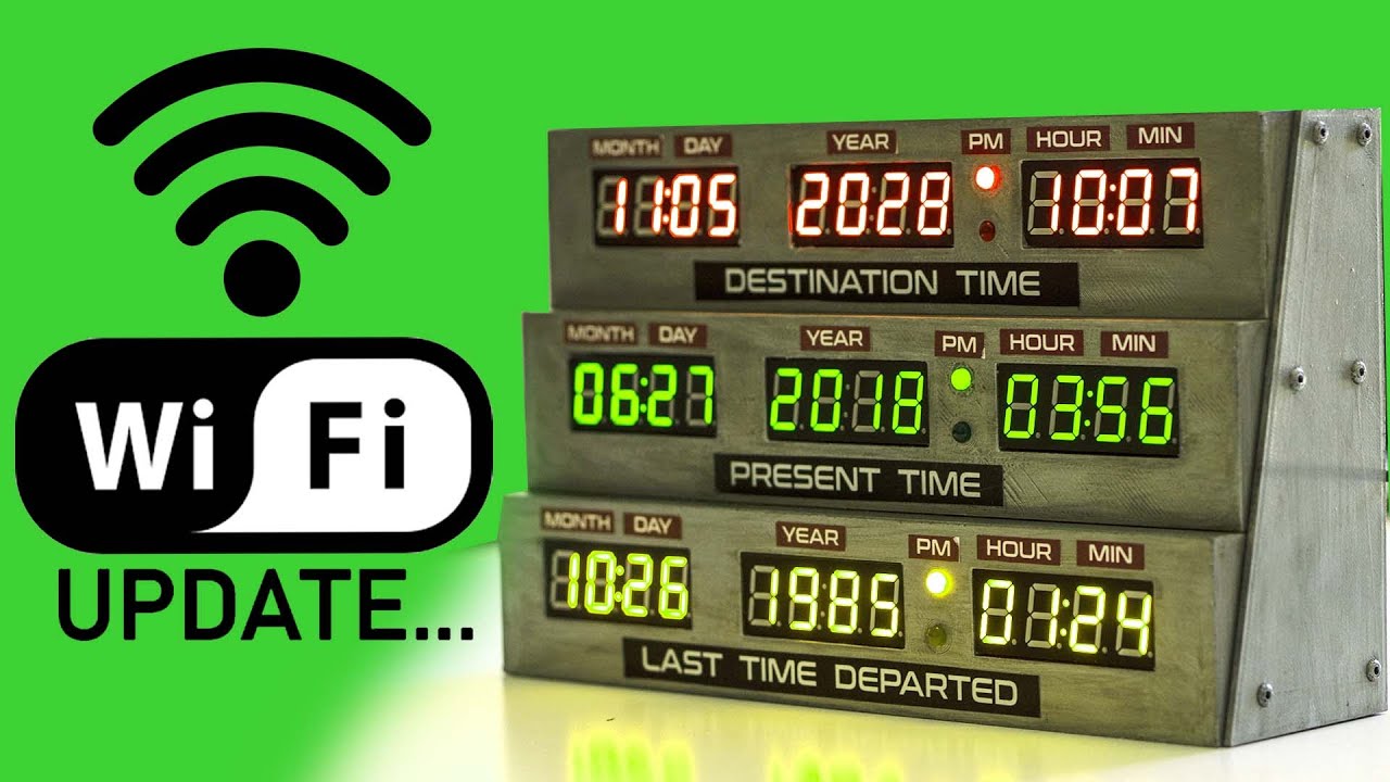 Back to the Future Clock - RTC to WIFI conversion [ENG SUB]