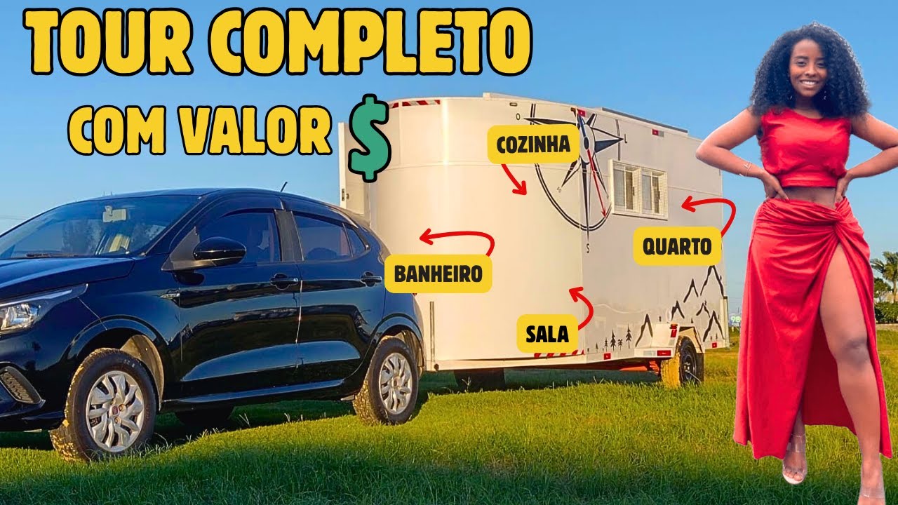 TOUR COMPLETO no TRAILER MOTORHOME Mais LEVE do Brasil: Quanto Custou ?