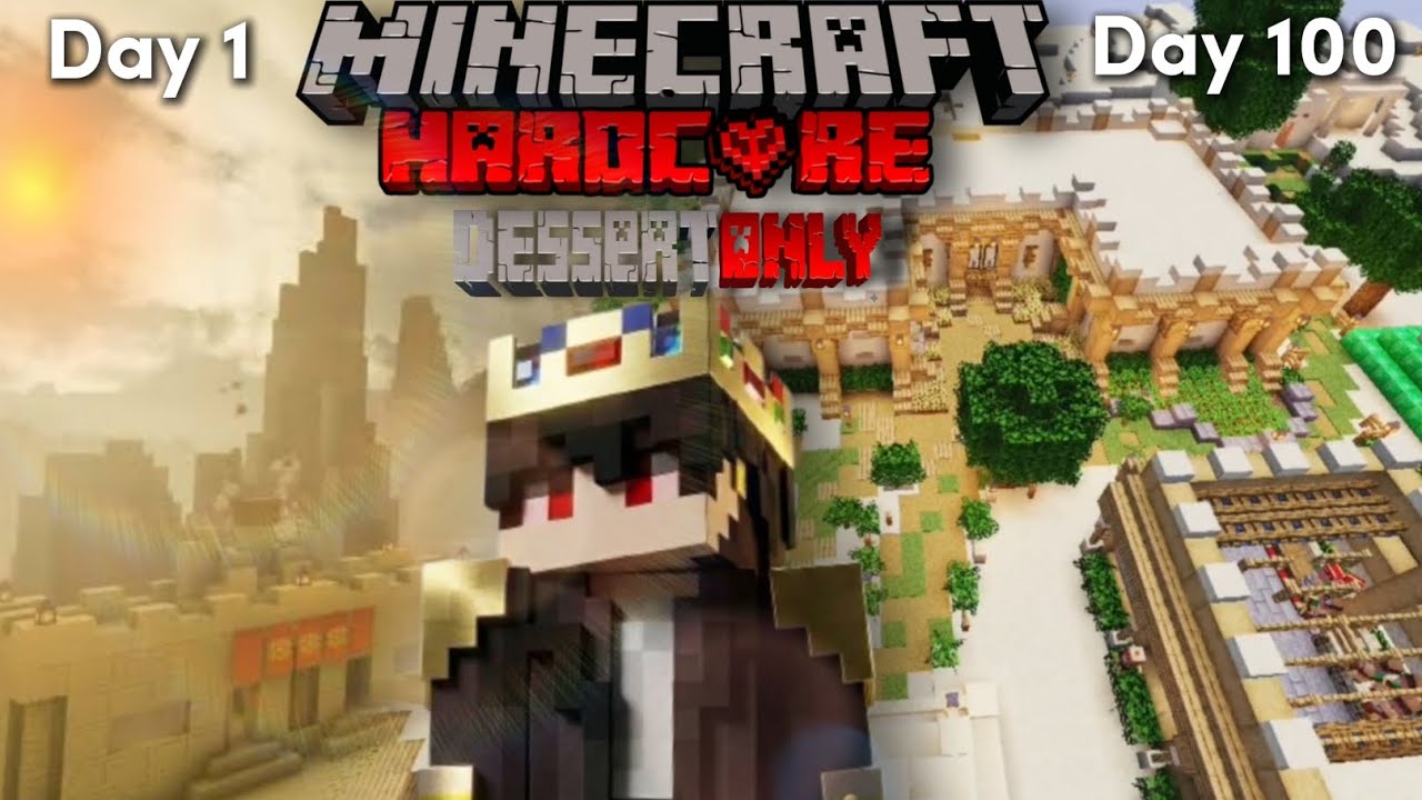 Bertahan Hidup 100 Hari di Minecraft Hardcore Desert Only 1.20.1