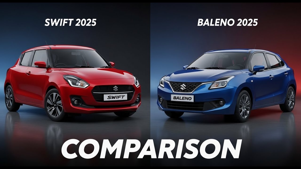 Maruti Suzuki Swift 2025 vs Baleno 2025 | Full Comparison & Features | Car Compression