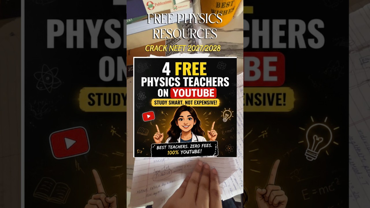 Study Physics FREE 💯📚|NEET 2027/28