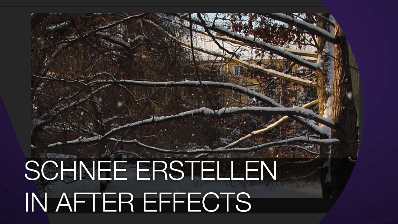 Schnee erstellen I After Effects TUTORIAL