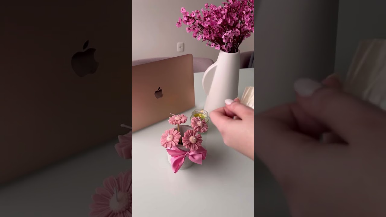 Como fazer lindo ramo de velas arom&aacute;ticas em formato de buqu&ecirc; de flores 🌸🌷