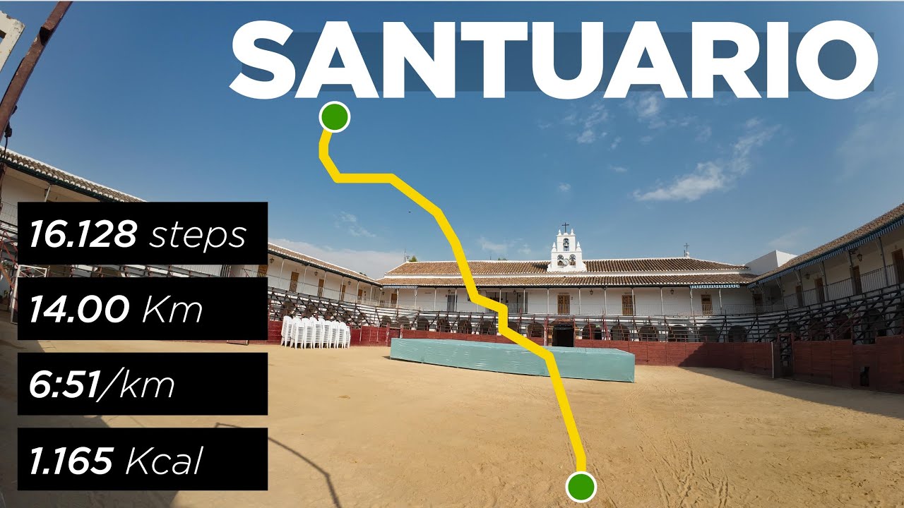 25 08 18 &mdash; Pilgrimage trail to Virgen de la Carrasca | 14 km at 6:51/km