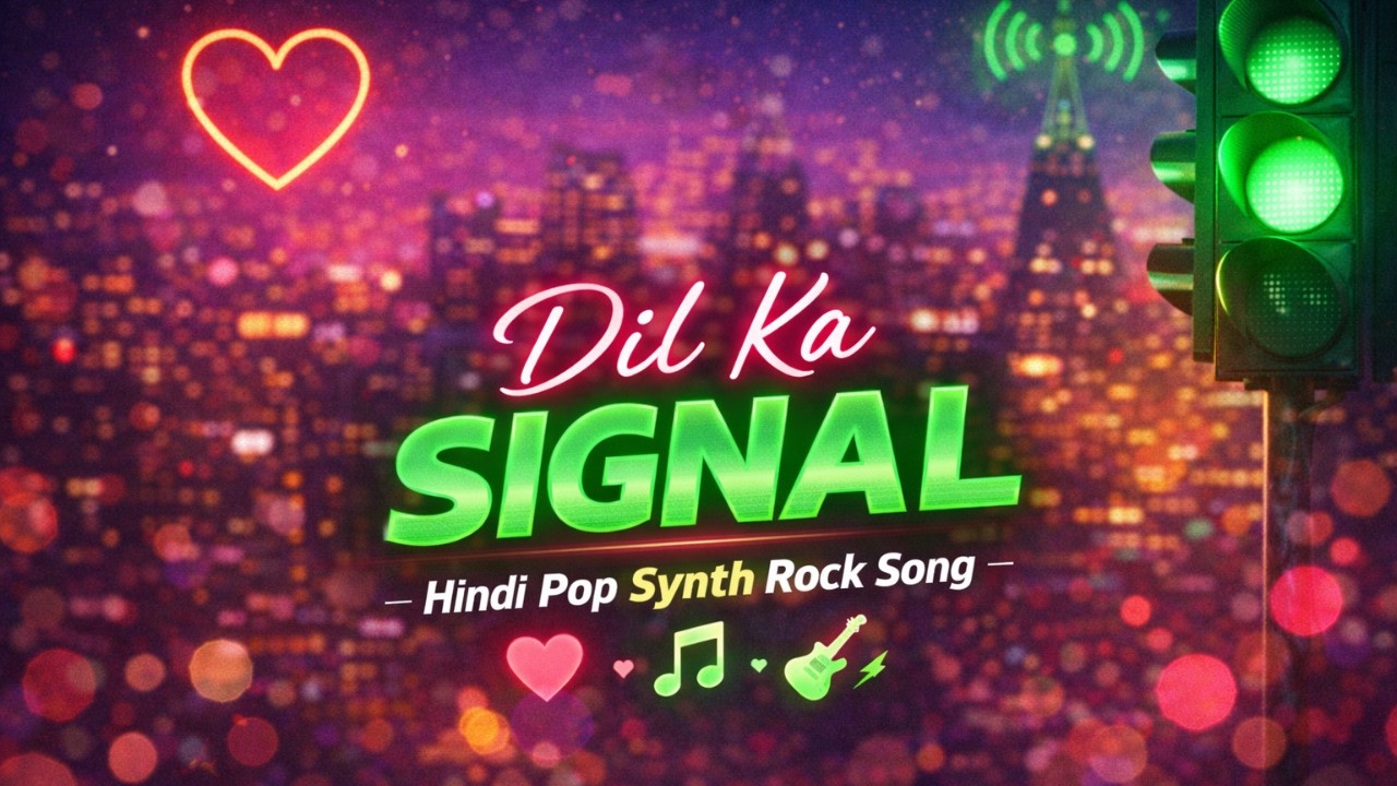 Dil Ka Signal | Hindi Pop Synth Rock Romantic Song 🎧