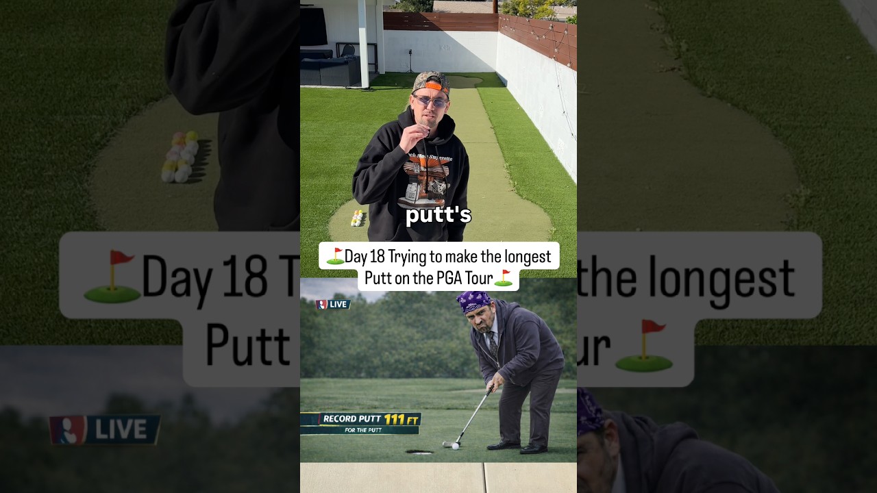 Day 18 Trying to make the longest putt on the PGA tour 