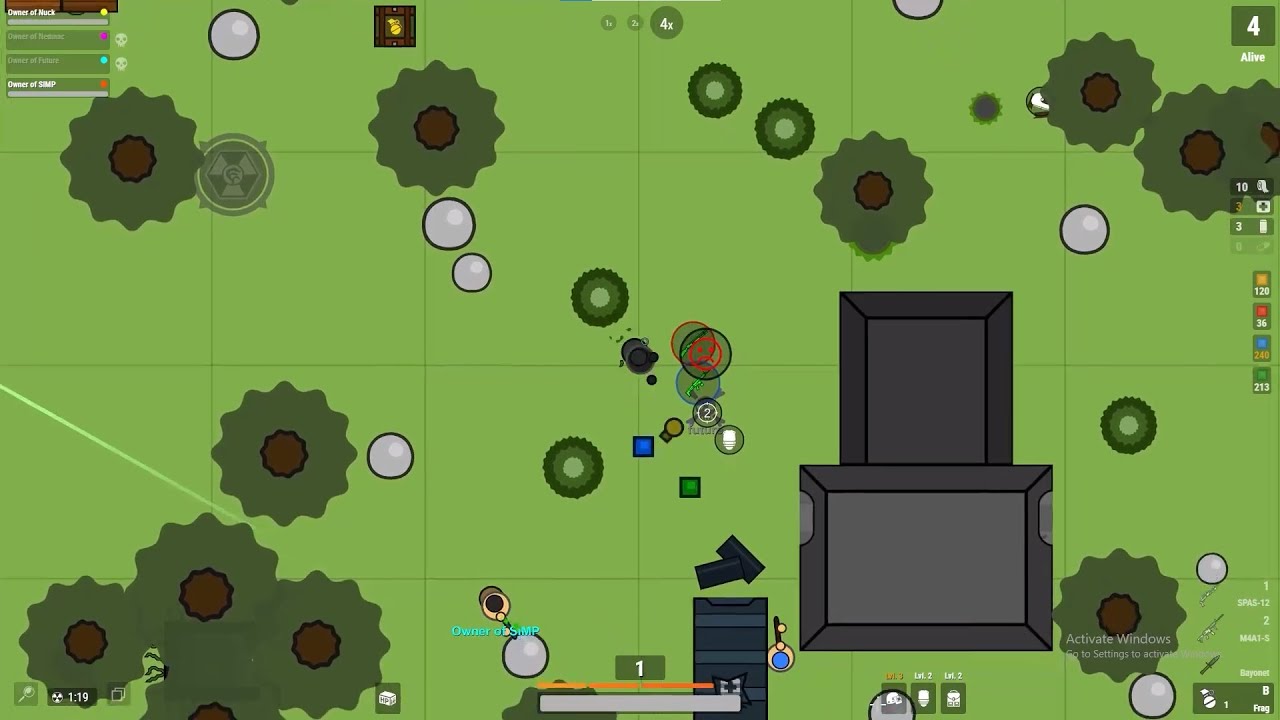 Is this the BEST grenade KILL?! | Surviv.io Battle Royale 4v4 Highlights #9