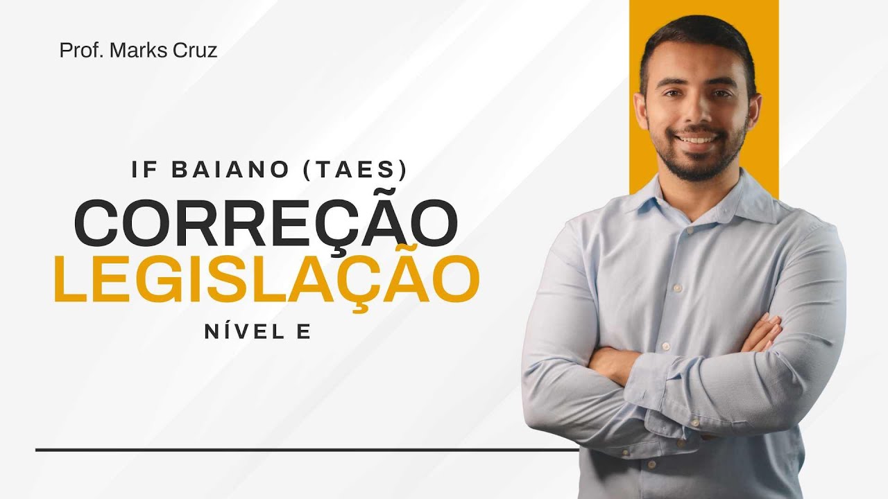 Correção IF Baiano TAE Nível E Legislação