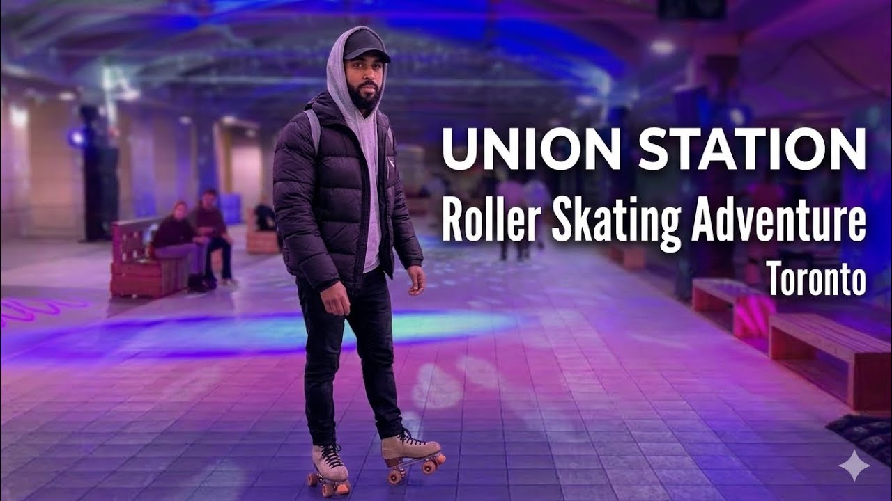 Roller Skating at Union Station: Top Skating Spots in Toronto (4K) | Toronto | Canada