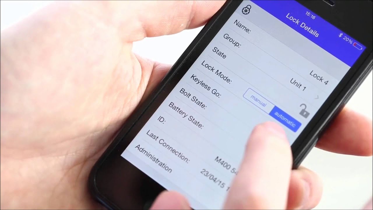 Lehmann Locks - Elektronisches Möbelschloss M400 mit Smart Secure App