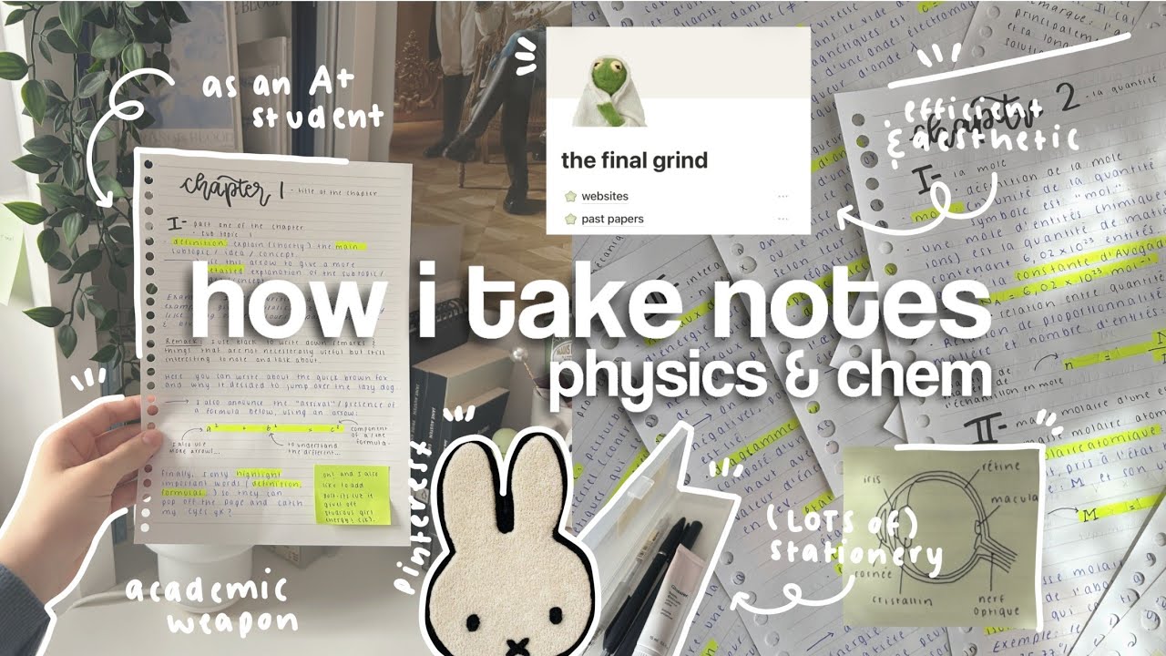 🥝🖇️ how I take *SCIENCE* notes | as an A+ student, study tips, pinterest inspired, notes tour