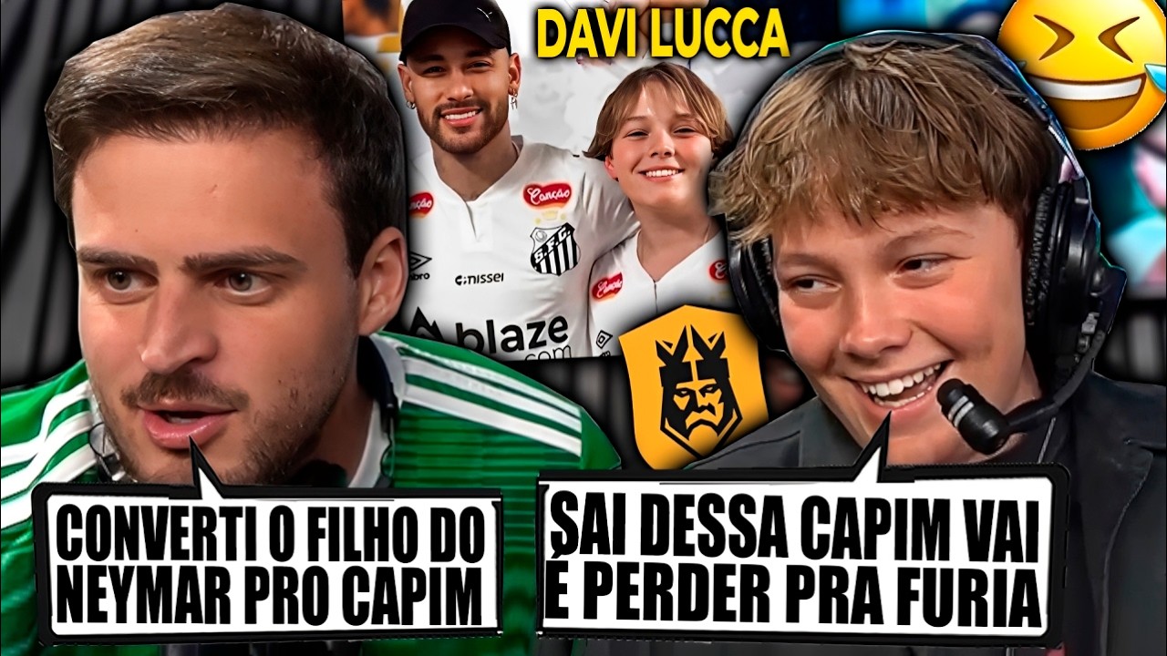 DAVI LUCCA, FILHO DO NEYMAR NA CABINE DO JON VLGOS NA KINGS LEAGUE!