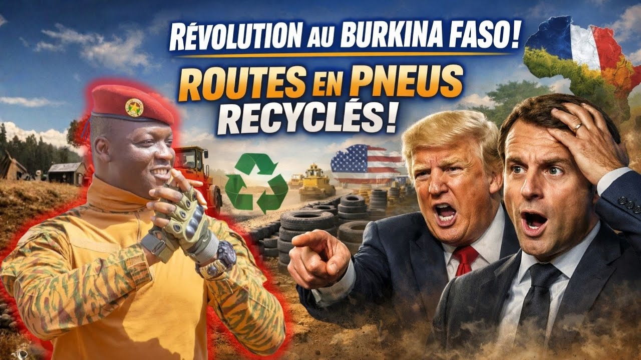 choque le monde projet de recyclage des pneus pour construire des routes durables au Burkina Faso