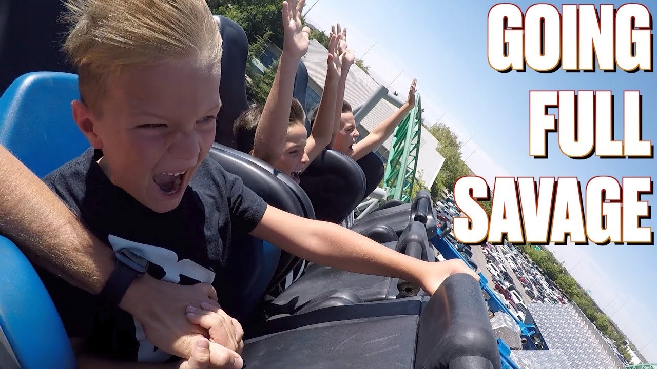 SAVAGE FIVE-YEAR-OLD KID CONQUERS TERRIFYING ROLLER COASTER | STRAIGHT FACE CHALLENGE | 7 COASTERS