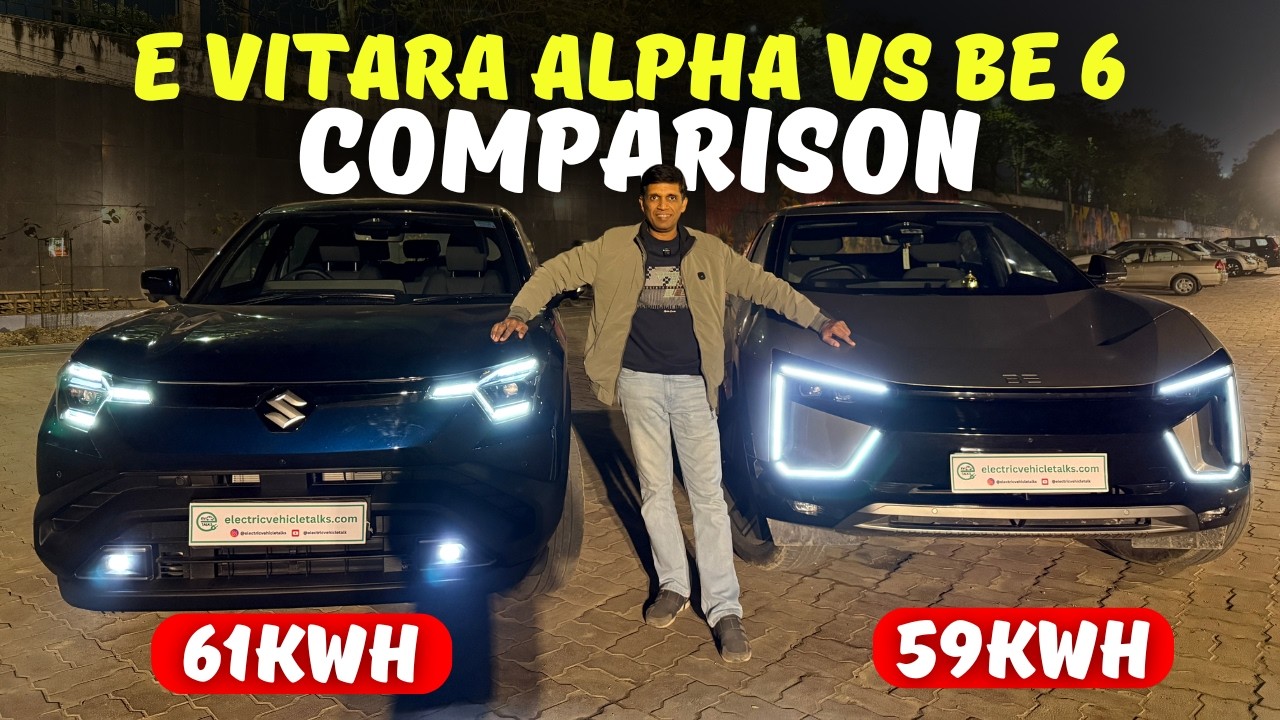 BE 6 59kWh vs e Vitara 61kWh Alpha Comparison #electricvehicletalks #be6e #evitara