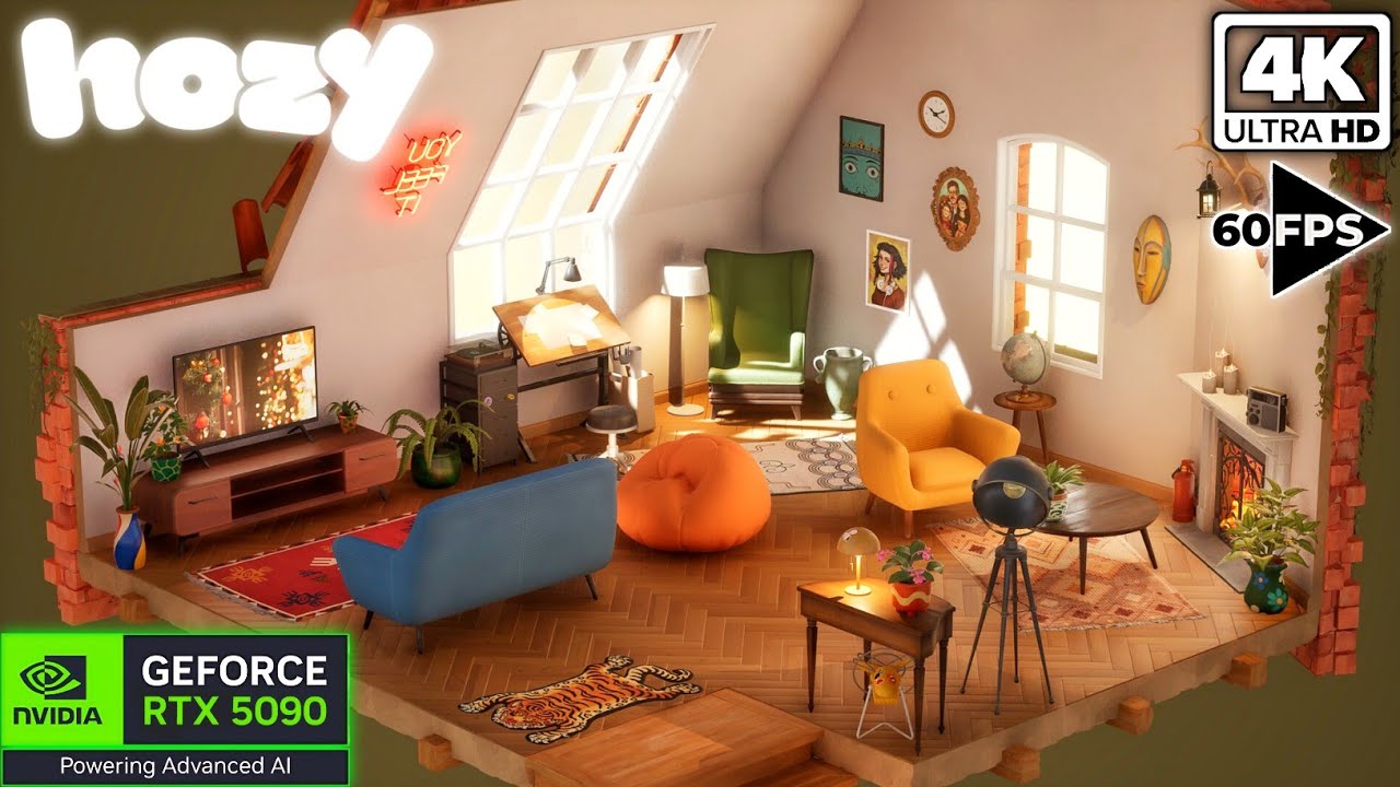 HOZY – New COZY Room-Renovation GAMEPLAY (PC ULTRA RTX5090) | 4K 60FPS