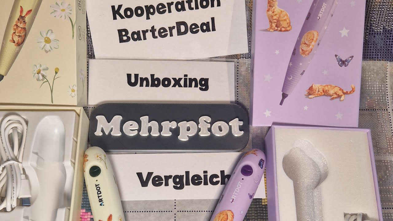 Artdot Vacuum Pen Firstlook Diamondpainting Unboxing Eindruck UND Vergleich Erste + Zweite Version