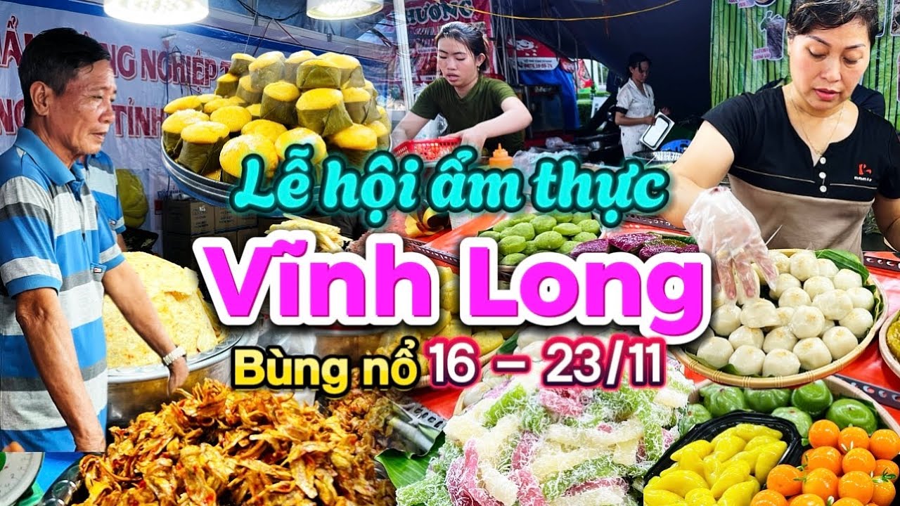 648. Vĩnh Long - Không thể rời mắt với các quầy bánh dân gian trong Festival Gạch gốm đỏ ở Vĩnh Long