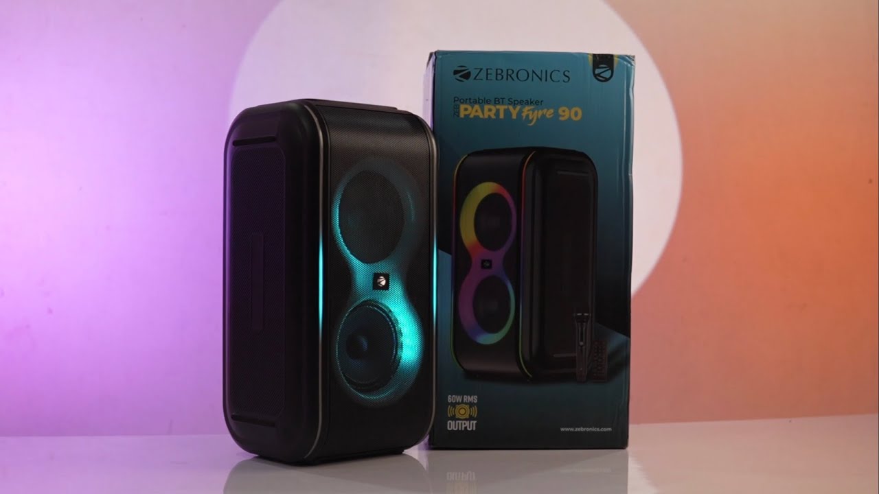 Zebronics Party Fyre 90 | Ultimate 60W Bluetooth Party Speaker Review! 🔊 //TecoTech_24//