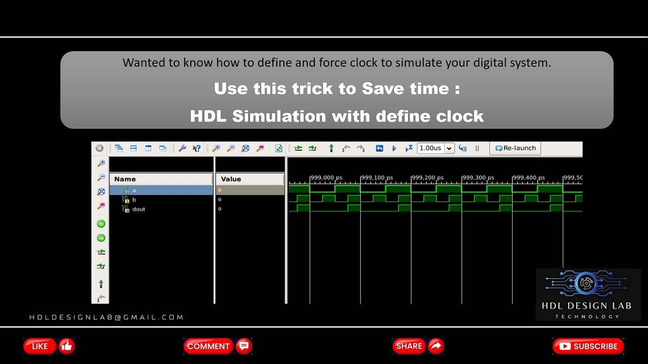 Trick to save time in VHDL or verilog HDL simulation