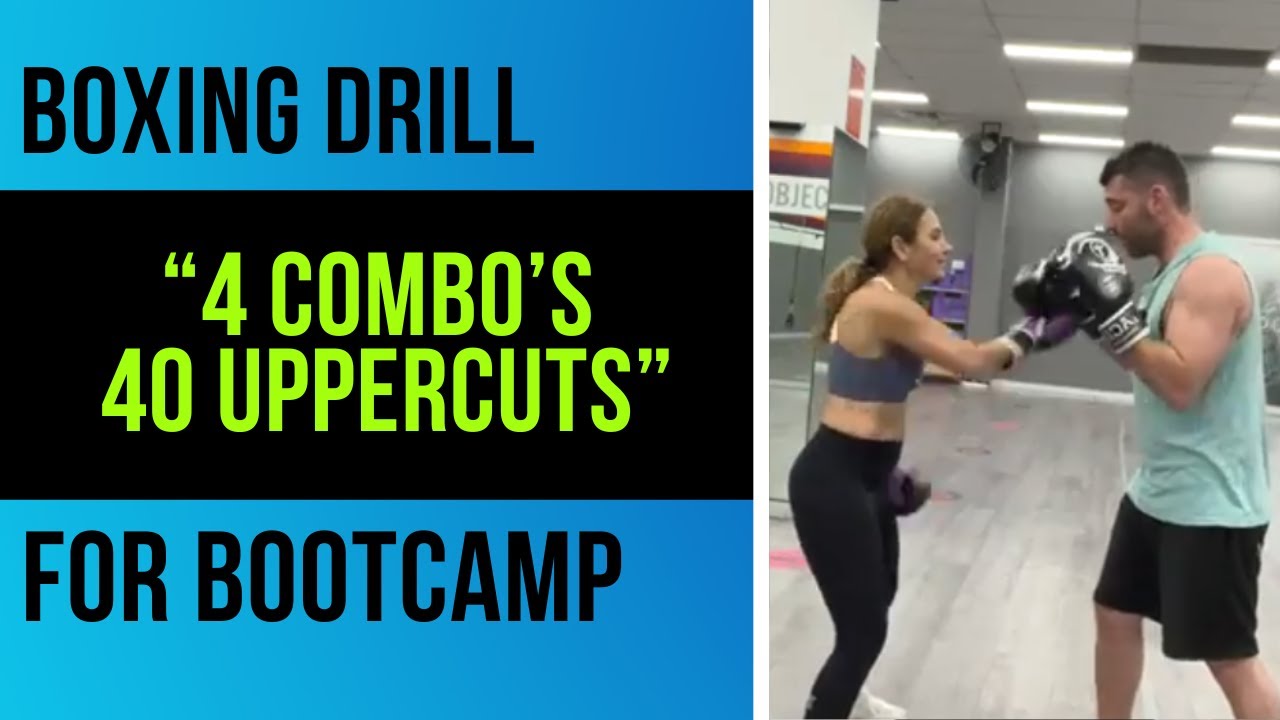 Boxing Drill for Bootcamp: “4 combo’s: 40 uppercuts” #shorts