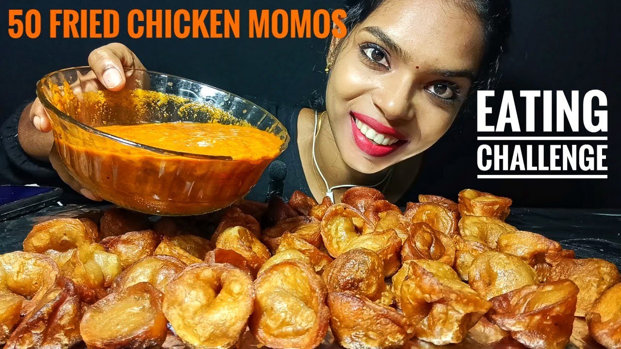 🔥50 SPICY FRIED CHICKEN MOMOS CHALLENGE🔥SPICY GRAVY MOMOS CHALLENGE🥵#pravidevravlogs#eatingchallenge
