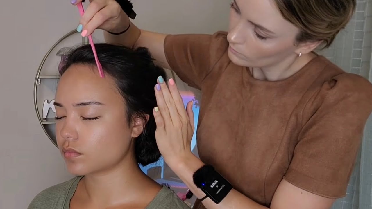 ASMR Perfectionist Elegant Wedding Hairstyle Up Do - Mini combing & Hair Pinning - Final Touches