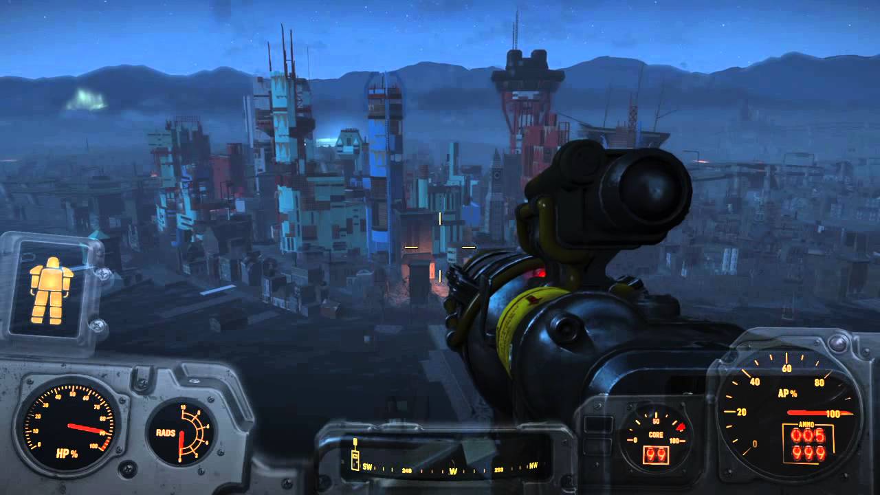 Power Armour jump from the Prydwen forecastle