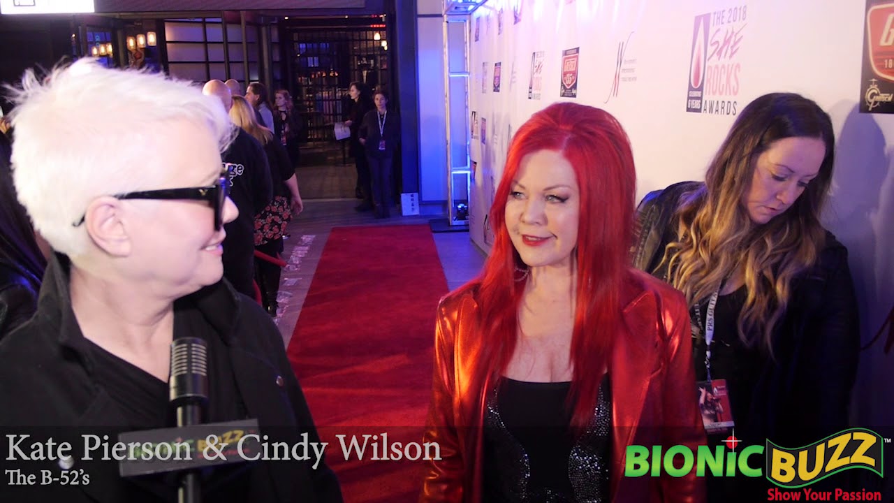 Kate Pierson & Cindy Wilson from The B52's Interview at She Rocks Awards 2018